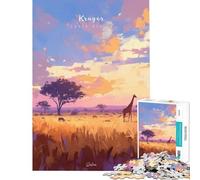 Puzzle da 1000 pezzi per adolescenti Parco Nazionale Kruger gioco per famiglie giocattolo educativo regalo di compleanno divertente e spiritoso (dimensioni 38x52cm)