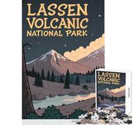 Puzzle da 1000 pezzi per adolescenti Parco nazionale vulcanico di Lassen Giocattoli antistress Regali per donne Uomini Giochi per famiglie Interessanti riduzione dello stress Dimensioni 38x26cm