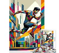 Puzzle da 1000 pezzi per adolescenti Parkour Street Sport Wpap Decorazione per la casa Giocattoli Regali per donne Uomini Giochi divertenti Sfida educativa Dimensioni 50x75cm