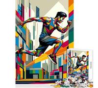 Puzzle da 1000 pezzi per adolescenti Parkour Street Sport Wpap Giocattoli fai da te Ottimi regali e giocattoli Gioco educativo Aiuta l'esercizio del cervello Dimensioni 38x26cm