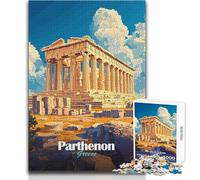 Puzzle da 1000 pezzi per adolescenti Partenone Grecia Gara di velocità a mano Giochi rilassanti per bambini dai 14 anni in su (dimensioni 38x52cm)
