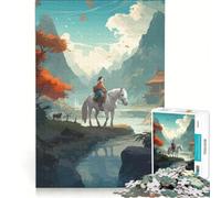 Puzzle da 1000 pezzi per adolescenti "Passaggio tranquillo" antistress stimolante e impegnativo regalo di Natale o compleanno 38x26cm