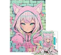 Puzzle da 1000 pezzi per adolescenti pastello Nekomimi graffiti ideale per compleanni e Natale Divertente e umoristico gioco educativo per ragazzi dai 14 anni in su 38x26cm