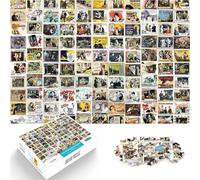 Puzzle da 1000 pezzi per adolescenti Patchwork di poster d'epoca Gioco intellettuale giocattolo è ideale come regalo per tutta la famiglia 75x50cm
