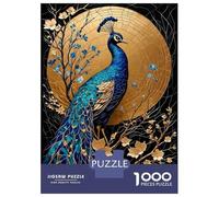 Puzzle Da 1000 Pezzi Per Adolescenti Peacock Kintsugi Art Puzzle Per Adulti Giocattoli Antistress Sfida Difficile Impegnativo Da Completare 52x38cm/1000pcs