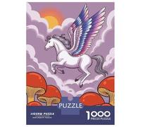 Puzzle Da 1000 Pezzi Per Adolescenti Pegasus Flying Over Mushrooms Puzzle Per Adolescenti Gioco Rompicapo Regali Per Donne Attività Divertenti A Casa 70x50cm/1000pcs