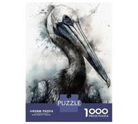 Puzzle Da 1000 Pezzi Per Adolescenti Pelican Beauty Watercolor Puzzle Per Adulti Giochi Rilassanti Regalo Di Compleanno Regali Per Amici E Familiari 38x26cm/1000pcs
