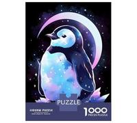 Puzzle Da 1000 Pezzi Per Adolescenti Penguin Moon Crescent Puzzle Per Adolescenti Giocattoli Fai Da Te Analisi E Logica Per Compleanno, Natale 52x38cm/1000pcs