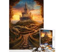 Puzzle da 1000 pezzi per adolescenti: Percorso verso il castello Giochi rilassanti per tutta la famiglia decorazione per la casa giocattoli che migliorano l'amore tra le coppie (50x75cm)