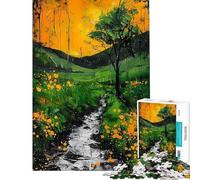 Puzzle da 1000 pezzi per adolescenti percorso verso il paesaggio puzzle per adulti giochi rilassanti migliora la memoria compleanni e occasioni speciali (dimensioni 38x52cm)