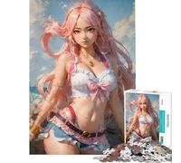 Puzzle da 1000 pezzi per adolescenti Perla Rosa dei Sette Mari Puzzle per adulti Gioco rompicapo Taglio di precisione Regalo di compleanno e unico (Dimensioni 38x26cm)