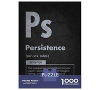 Puzzle Da 1000 Pezzi Per Adolescenti Persistence Definition - Success And Manifestation Motivation Puzzle Per Adulti Giochi Divertenti Decorazione Murale Riduzione Dello Stress Regali 70x50cm/1000pcs