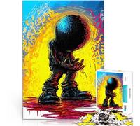Puzzle da 1000 pezzi per adolescenti Perso nell'abisso - Arte espressionista surrealista Gioco rompicapo Ottimi regali e giocattoli 75x50cm