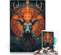 Puzzle da 1000 pezzi per adolescenti Personaggi delle fiabe dei cervi Giocattoli da gioco Decorazione murale Regali unici per compleanno e Natale 52x38cm