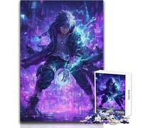 Puzzle da 1000 pezzi per adolescenti, personaggio anime cyberpunk con poteri elettrici, gioco educativo impossibile, regalo di compleanno (dimensioni 38x52cm)