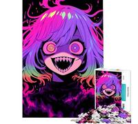 Puzzle da 1000 pezzi per adolescenti personaggio anime mostro ragazza gioco intellettuale gioco pratico antistress ottimo regalo per gli amanti dei giochi (dimensioni 50x75cm)