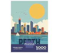 Puzzle Da 1000 Pezzi Per Adolescenti Perth Australia Puzzle Per Adulti Giochi Per Famiglie Un'opera D'arte Regali Antistress 38x26cm/1000pcs