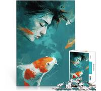 Puzzle da 1000 pezzi per adolescenti Pesci dello Zodiaco per il giocattolo di sfida del gioco educativo Lista dei desideri con Babbo Natale 52x38cm
