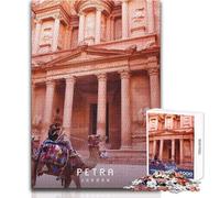 Puzzle da 1000 pezzi per adolescenti Petra la città perduta Gioco educativo per famiglie Migliora la memoria Regali di compleanno Dimensioni 50x75cm
