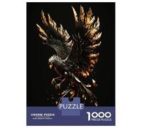 Puzzle Da 1000 Pezzi Per Adolescenti Phoenix Black Gold Puzzle Per Adolescenti Giocattolo Decorazione Da Parete Regali Per Donne Regalo Di Compleanno, Regali, 38x26cm/1000pcs