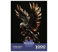 Puzzle Da 1000 Pezzi Per Adolescenti Phoenix Black Gold Puzzle Per Adulti Gioco Rompicapo Assemblaggio Di Modelli Regali Di Compleanno E Unici 52x38cm/1000pcs