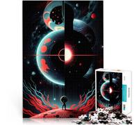 Puzzle da 1000 pezzi per adolescenti Pianeta astratto nello spazio Giochi educativi fai da te è ideale come regalo per tutta la famiglia 38x26cm