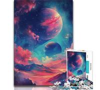 Puzzle da 1000 pezzi per adolescenti pianeta colorato 1000 pezzi per adulti e adolescenti per la decorazione della casa dai 14 anni in su 26x38cm