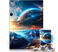 Puzzle da 1000 pezzi per adolescenti Pianeta fantasma Antistress Vacanza in patria Uccidere il tempo Lista dei desideri con Babbo Natale 38x26cm