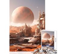 Puzzle da 1000 pezzi per adolescenti Pianeta rosso Marte Paesaggio urbano Giocattoli fai da te Regali per donne Uomini Gioco pratico Collezione di artisti Belle arti Dimensioni 38x52cm