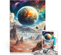 Puzzle da 1000 pezzi per adolescenti Pianeta verde per il giocattolo di sfida del gioco educativo Giocattoli per la decorazione della casa 38x26cm