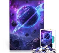 Puzzle da 1000 pezzi per adolescenti Pianeta viola in Cosmico Allena il tuo cervello e le tue mani Decorazioni e regali unici per la casa 52x38cm