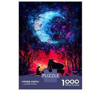 Puzzle Da 1000 Pezzi Per Adolescenti Piano Under A Cosmic Moon Puzzle Per Adulti Fai Da Te Giocattoli Sfida Difficile Regali Per Amici E Familiari 70x50cm/1000pcs