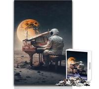 Puzzle da 1000 pezzi per adolescenti Pianoforte nello spazio Giocattoli Giochi educativi Ma divertenti e umoristici Opera d'arte Regalo Dimensioni 50x75cm