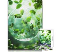 Puzzle da 1000 pezzi per adolescenti Pianta in una bolla, attività educativa divertente e logica, sentimento caldo, dimensioni 38x26cm