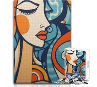 Puzzle da 1000 pezzi per adolescenti Picasso Volto femminile Rompicapo Giochi per famiglie Decorazione per la casa Giocattoli antistress Dimensioni 38x26cm