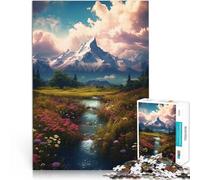 Puzzle da 1000 pezzi per adolescenti Picchi del solstizio d'estate Giochi di relax Ogni pezzo è unico - Gioco divertente e stimolante per tutta la famiglia 75x50cm
