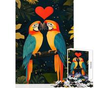 Puzzle da 1000 pezzi per adolescenti Piccioncini nella giungla Giocattoli antistress Regali per donne Uomini Gioco impossibile Interessante riduzione dello stress Dimensioni 38x52cm