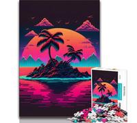 Puzzle da 1000 pezzi per adolescenti piccola isola tropicale puzzle da 1000 pezzi giochi di attività per famiglie stimolanti giocattolo fai da te per regali di decorazione da parete per la casa