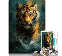 Puzzle da 1000 pezzi per adolescenti piccola tigre gialla carina puzzle da 1000 pezzi per adulti e adolescenti attività divertente per la casa giocattoli per i giorni di pioggia regali di compleanno