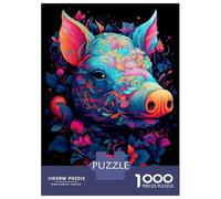Puzzle Da 1000 Pezzi Per Adolescenti Pig Puzzle Per Adulti Fai Da Te Giocattoli Sfida Difficile Regali Per Amici E Familiari 38x26cm/1000pcs