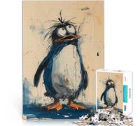 Puzzle da 1000 pezzi per adolescenti Pinguino perduto Giocattoli educativi per l'apprendimento Giochi per famiglie Opera d'arte 52x38cm