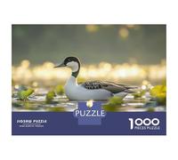 Puzzle Da 1000 Pezzi Per Adolescenti Pintail Duck Swimming in Lily Pond Puzzle Per Adulti Giochi Per Famiglie Regalo Di Compleanno Aiuta Ad Allenare Il Cervello 38x26cm/1000pcs