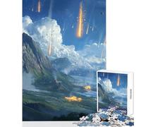 Puzzle da 1000 pezzi per adolescenti pioggia di meteoriti apocalisse giocattolo educativo ottimo regalo gioco rompicapo collezione di artisti belle arti dimensioni 38x52cm