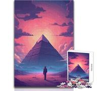 Puzzle da 1000 pezzi per adolescenti Piramidi Egitto Rilassante Dolce Tempo Libero Attività Fine Taglio Liscio Giocattolo Artigianale Dimensioni 38x26cm