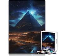 Puzzle da 1000 pezzi per adolescenti Piramidi egizie Rilassante Tempo libero Preciso Interblocco Precisione Giocattolo Dimensioni 50x75cm