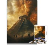 Puzzle da 1000 pezzi per adolescenti Piramidi morte Chichen Itza Calma Piacevole Tempo libero Divertimento Stretto Senza cuciture Precisione Giocattolo Dimensioni 50x75cm
