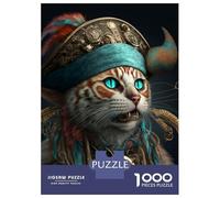 Puzzle Da 1000 Pezzi Per Adolescenti Pirate Cat Puzzle Per Adulti Giochi Per Famiglie Regali Per Donne Regali Antistress 70x50cm/1000pcs