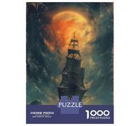 Puzzle Da 1000 Pezzi Per Adolescenti Pirate Ship Adventures Puzzle Giochi Rilassanti Ma Divertenti E Spiritosi Regalo Di Compleanno, Regali, 38x26cm/1000pcs