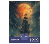 Puzzle Da 1000 Pezzi Per Adolescenti Pirate Ship Adventures Puzzle Per Adulti Giocattolo Decorazione Da Parete Taglio Di Precisione Sfida Educativa 70x50cm/1000pcs