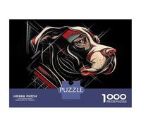 Puzzle Da 1000 Pezzi Per Adolescenti Pitbull Dog T-Shirt Design Puzzle Per Adulti Gioco Pratico Vacanza A Casa Passa Il Tempo Aiuta Ad Allenare Il Cervello 52x38cm/1000pcs